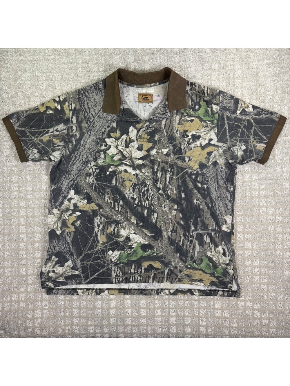 Duxbak camo polo shirt XL